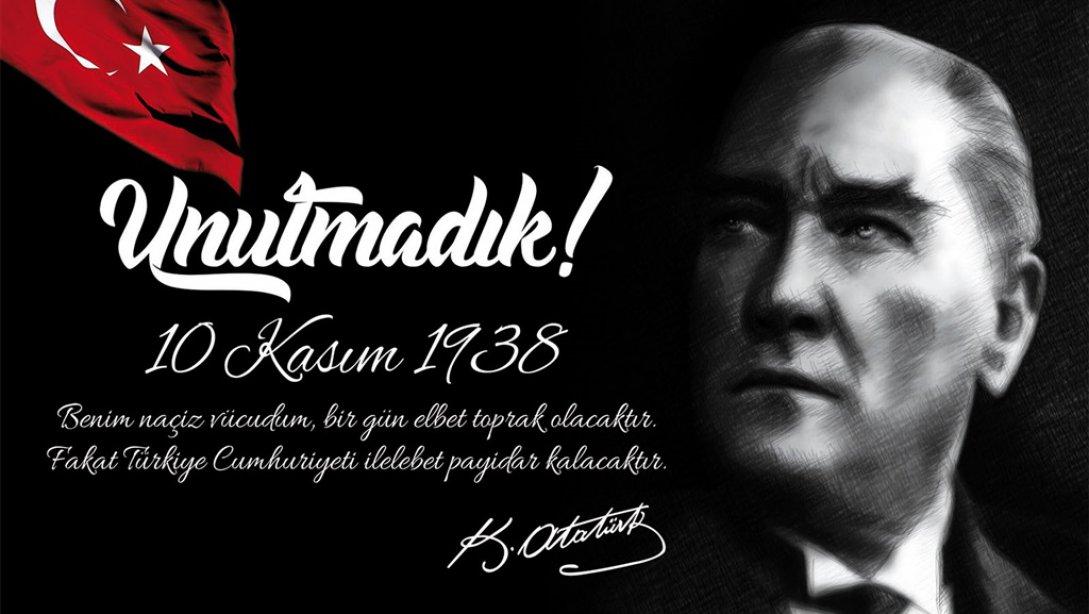 10 Kasım Atatürk'ü Anma Günü Çelenk Sunma Programı
