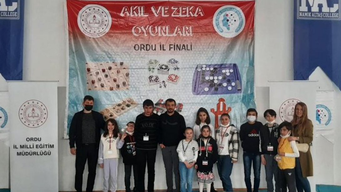 Türkiye Akıl ve Zeka Oyunları Turnuvası İl Finalinde Dereceye Giren Öğrencilerimiz
