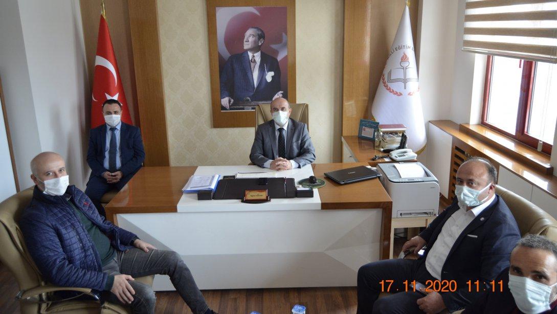 Eğitim Bir-Sen Ordu Şubesi Başkanı İsmail ÇELENK'ten İlçe Milli Eğitim Müdürümüz Aykut FİDAN'a Hayırlı Olsun Ziyareti